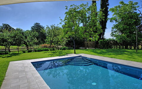 Villa Marietta: Svømmepøl, Ejendom, Naturlige Landskab, Ejendom, Hus, Reflekterende Pool, Estate, Arkitektur, Træ, Hjem