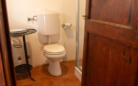 Casa Di Vignolo: Toiletbræt, Toilet, Sanitærarmatur, Træ, Badeværelse, Etage, Gulvbelægning, Brun, Vvs, Værelse