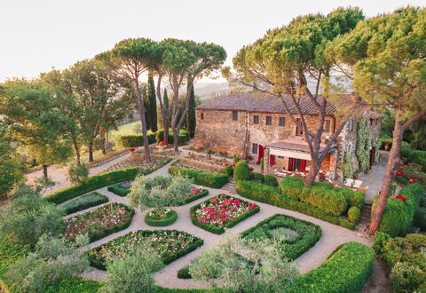 Villa Le Corti: Blomst, Have, Busk, Bunddække, Forår, Landscaping, Botanisk Have, Backyard, Hacienda