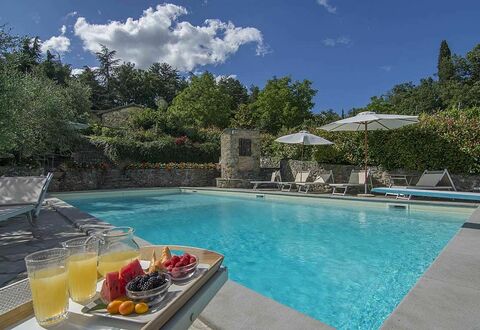 Villa Flora: Svømmepøl, Ejendom, Naturlige Landskab, Ferie, Himmel, Fritid, Ejendom, Vand, Hus, Estate