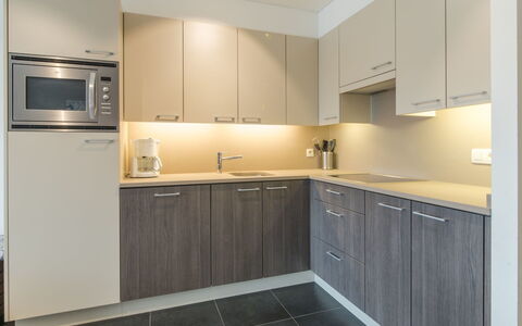 Albatros 301 with Balcony: Cabinetry, Countertop, Ejendom, Møbel, Køkkenvask, Køkken Apparat, Komfur, Husholdningsapparat, Bygning, Køkken