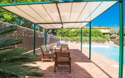 Villa Il Pellicano: Skygge, Markise, Metal, Udendørs Struktur, Baldakin, Design, Udendørs Møbler, Eco Hotel, Pergola, Svømmepøl