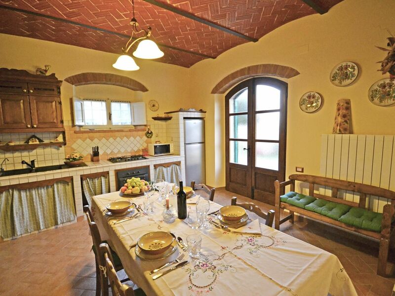 Dining room and kitchen