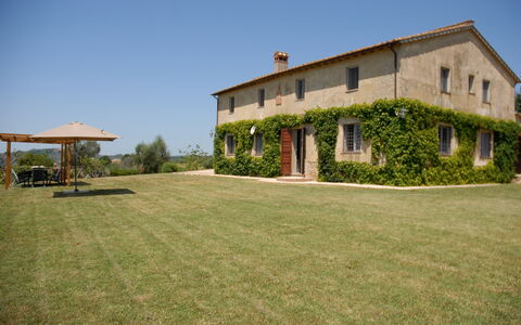 Podere San Giovanni: Plante, Himmel, Bygning, Vindue, Hus, Land Lot, Træ, Arkitektur, Græs, Landskab