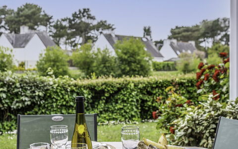 Carnac 100: Plante, Bord, Bordservice, Ejendom, Himmel, Møbel, Træ, Land Lot, Græs, Vinglas