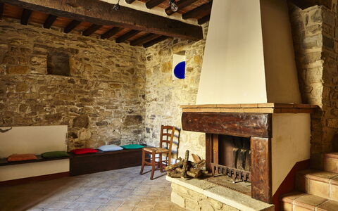 Agriturismo Cincinelli: Hearth, Ildsted, Ejendom, Værelse, Bygning, Murværk Oven, Hus, Indretning, Stue