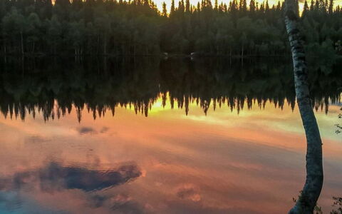 Lupporanta: Vand, Vandressourcer, Krop Af Vand, Natur, Naturligt Miljø, Naturlige Landskab, Solnedgang, Afspejling, Skumring, Sommer