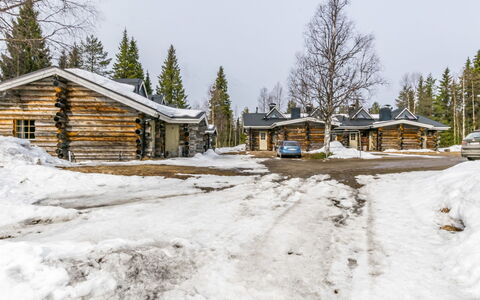 Pajuruka B5: Sne, Træ, Vinter, Sommerhus, Hus, Tag, Hjem, Fryser, Bjælkehytte, Kvist