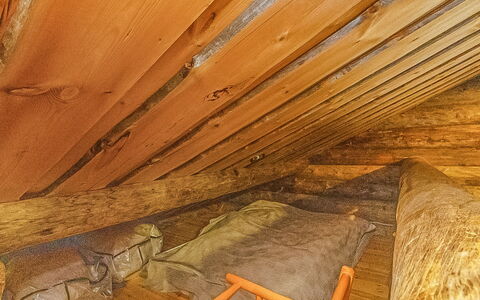 Rukaveska 4A: Sne, Træ, Vinter, Sommerhus, Hus, Tag, Hjem, Fryser, Bjælkehytte, Kvist