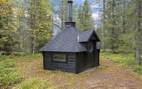 Vuosselin Kataja 5: Træ, Sidespor, Sommerhus, Hus, Hjem, Planke, Garden Bygninger, Bjælkehytte, Hårdttræ, Veranda