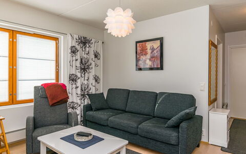 Karhunvartijan Kota B1: Møbel, Indretning, Gulvbelægning, Væg, Etage, Træ, Loft, Couch, Stue, Værelse