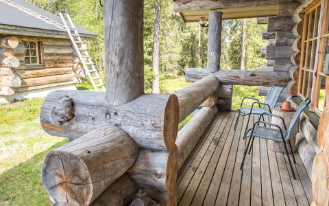 Costa Ruca: Træ, Sommerhus, Bjælkehytte, Hårdttræ, Planke, Hytte, Naturmateriale, Tømmer, Garden Bygninger, Veranda