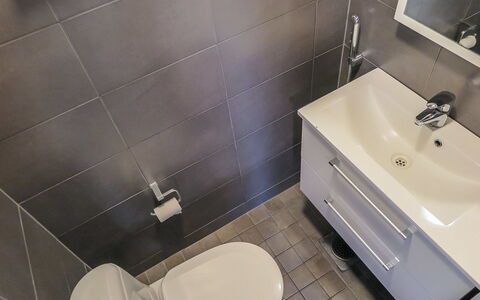 Kiehinen 2: Sanitærarmatur, Toiletbræt, Badeværelsesvask, Badeværelse, Gulvbelægning, Etage, Toilet, Håndvask, Indretning, Vvs