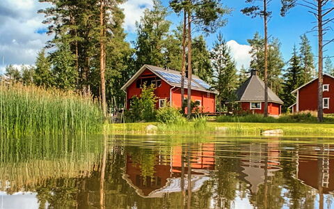 Kallioniemi: Naturlige Landskab, Landskab, Bank, Sommerhus, Landdistrikt, Sø, Afspejling, Dam, Reservoir