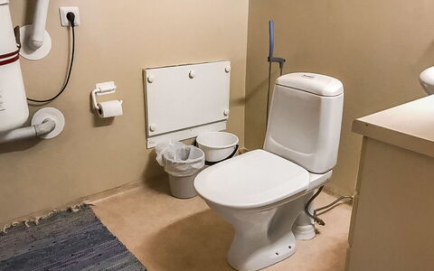 Kallioniemi: Toiletbræt, Toilet, Sanitærarmatur, Badeværelse, Etage, Gulvbelægning, Vvs, Bidet, Flise