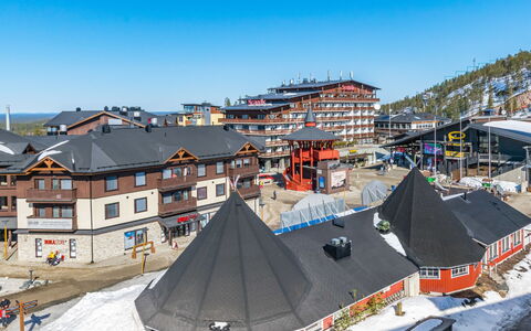 Ruka Ski Chalets 64, 1503: Træ, Sidespor, Sommerhus, Hus, Hjem, Planke, Garden Bygninger, Bjælkehytte, Hårdttræ, Veranda