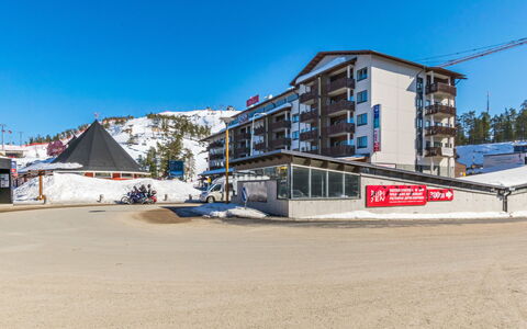 Ruka Ski Chalets 64, 1503: Træ, Sidespor, Sommerhus, Hus, Hjem, Planke, Garden Bygninger, Bjælkehytte, Hårdttræ, Veranda