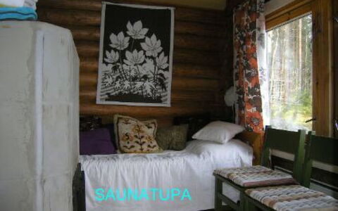 Elsanranta: Træ, Sommerhus, Bjælkehytte, Skov, Skur, Garden Bygninger, Lærk, Woodland, Bejdse