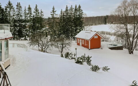 Mustijoenranta: Træ, Bank, Hus, Sommerhus, Sø, Dam, Skov, Bjælkehytte