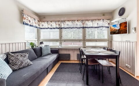 Tahkontilhi e 5: Møbel, Indretning, Gulvbelægning, Couch, Etage, Træ, Loft, Værelse, Stue, Lejlighed