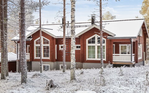 Poronpurema a: Træ, Sommerhus, Bjælkehytte, Skov, Skur, Garden Bygninger, Lærk, Woodland, Bejdse