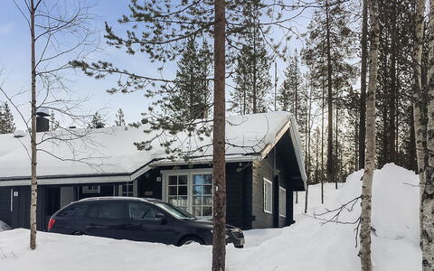 Lomaylläs B26 Palovaarankaarre 8 a: Vandvej, Bank, Vandløb, Sø, Sommerhus, Skov, Kanal, Reservoir, Bjælkehytte