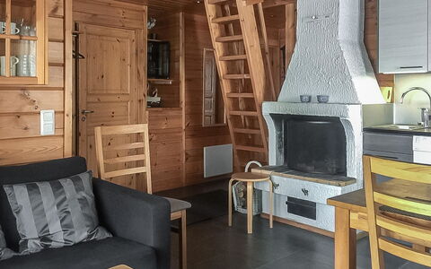 Lomaylläs B26 Palovaarankaarre 8 a: Vandvej, Bank, Vandløb, Sø, Sommerhus, Skov, Kanal, Reservoir, Bjælkehytte