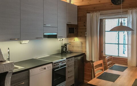 Lomaylläs B26 Palovaarankaarre 8 a: Vandvej, Bank, Vandløb, Sø, Sommerhus, Skov, Kanal, Reservoir, Bjælkehytte