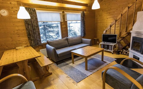 Tunturinvieri L1: Vandvej, Bank, Vandløb, Sø, Sommerhus, Skov, Kanal, Reservoir, Bjælkehytte