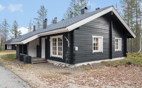 Lomaylläs H109 Pistopolku 1 a: Vandvej, Bank, Vandløb, Sø, Sommerhus, Skov, Kanal, Reservoir, Bjælkehytte