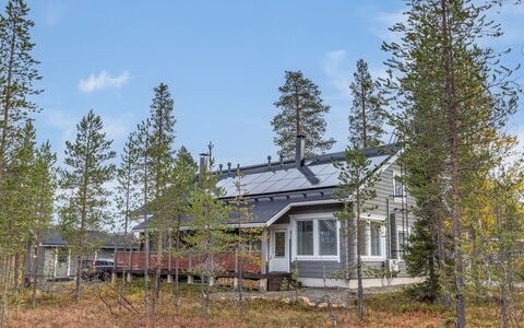 Päivänsäde 8 Lapinkulta: Træ, Arkitektur, Tag, Hjem, Hus, Sommerhus, Dør, Sidespor, Garden Bygninger, Hårdttræ