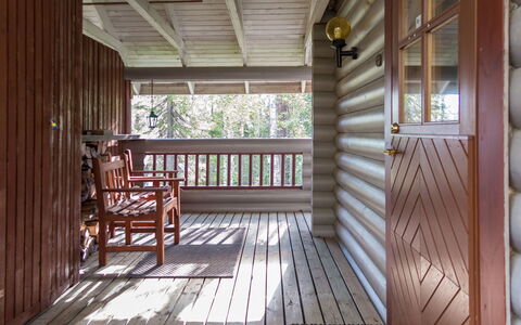 Ylläksen Tunturihonkamaja a 1: Sommerhus, Hus, Hjem, Garden Bygninger, Sidespor, Bjælkehytte, Stuehus, Estate, Skur, Gård