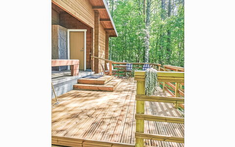 Pajuranta: Træ, Sommerhus, Bjælkehytte, Skov, Skur, Garden Bygninger, Lærk, Woodland, Bejdse