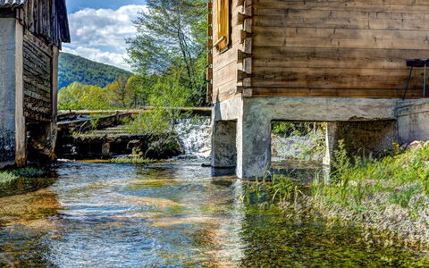 Plitvice Ii: Vand, Natur, Naturlige Landskab, Flod, Vandløb, Træ, Bro, Himmel, Vandvej, Afspejling