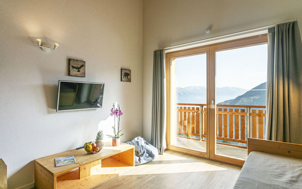 Feriebolig:&nbsp;T-Resort la Tzoumaz 2P4 Vue Vallée 900.5