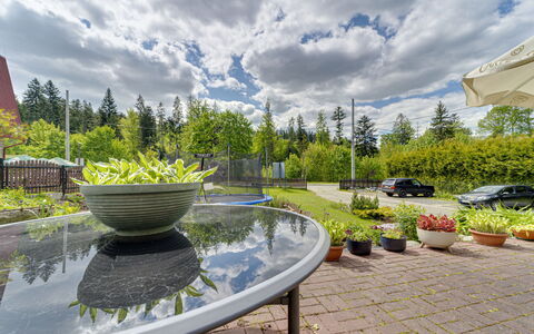 Wisła: Busk, Have, Landscaping, Lærk, Evergreen, Gård, Udendørs Møbler, Botanisk Have, Parkere