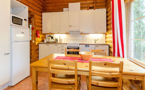 Purnuranta C: Træ, Sommerhus, Loft, Bejdse, Bjælkehytte, Hårdttræ, Køkken, Countertop, Cabinetry, Tømmer