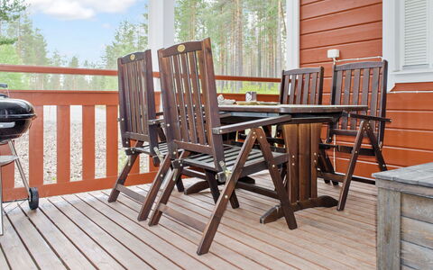 Otsopirtti, Otso: Træ, Sommerhus, Bjælkehytte, Skov, Skur, Garden Bygninger, Lærk, Woodland, Bejdse