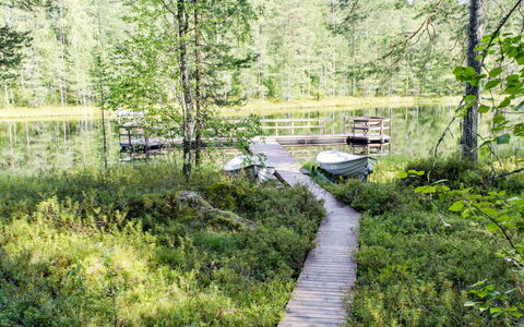 Otsopirtti, Otso: Træ, Sommerhus, Bjælkehytte, Skov, Skur, Garden Bygninger, Lærk, Woodland, Bejdse