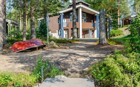 Hiisiranta B3: Træ, Sommerhus, Bjælkehytte, Skov, Skur, Garden Bygninger, Lærk, Woodland, Bejdse