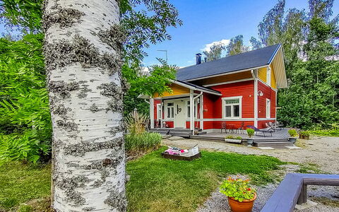 Villa Ahomoisio: Træ, Sommerhus, Bjælkehytte, Skov, Skur, Garden Bygninger, Lærk, Woodland, Bejdse