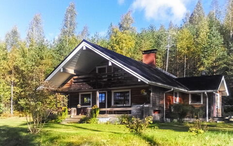 Saarijärvi: Træ, Sommerhus, Bjælkehytte, Skov, Skur, Garden Bygninger, Lærk, Woodland, Bejdse