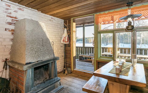 Saarijärvi: Træ, Sommerhus, Bjælkehytte, Skov, Skur, Garden Bygninger, Lærk, Woodland, Bejdse