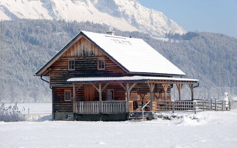 Steiners Blockhütte: Sne, Vinter, Hus, Hjem, Bjælkehytte, Bjerg, Hill Station, Træ, Bygning, Landdistrikt