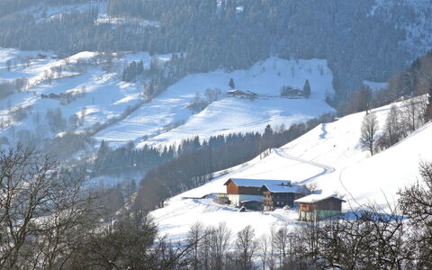 Angererhof: Sne, Vinter, Bjerg, Bjergrige Landskabsformer, Hill Station, Geologiske Fænomen, Bjergkæde, Alps, Bjerglandsby, Himmel
