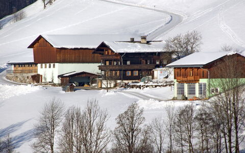 Angererhof: Sne, Vinter, Ejendom, Hjem, Hill Station, Hus, Skisportssted, Bygning, Træ, Bjerg