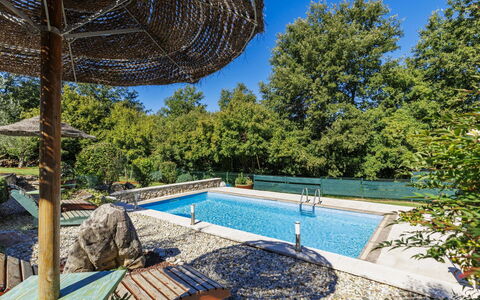 Viliam: Blå, Svømmepøl, Udvej, Skygge, Eco Hotel, Have, Water Feature, Landscaping, Design, Backyard