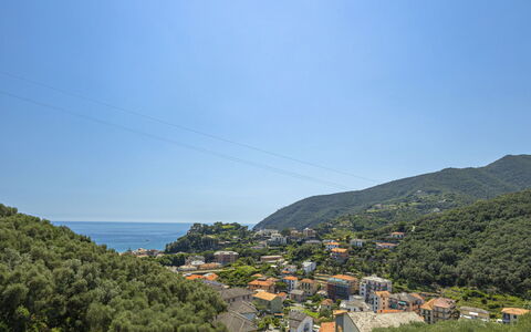 Moneglia 665: Himmel, Sky, Bjerg, Plante, Træ, Azure, Land Lot, Vegetationen, Naturlige Landskab, Krop Af Vand