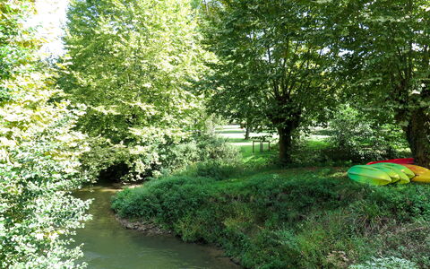 La Bastide Clairence 617: Vand, Plante, Plantesamfund, Grøn, Træ, Naturlige Landskab, Vandløb, Græs, Bank