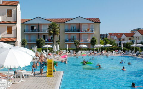 Rosolina Mare 650: Svømmepøl, Udvej, Ferie, Stad, Fritid, Ferieby, Vandland, Fritidscenter, Turisme, Bygning
